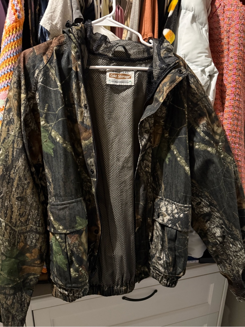 Women's small lined hunting jacket with pockets!